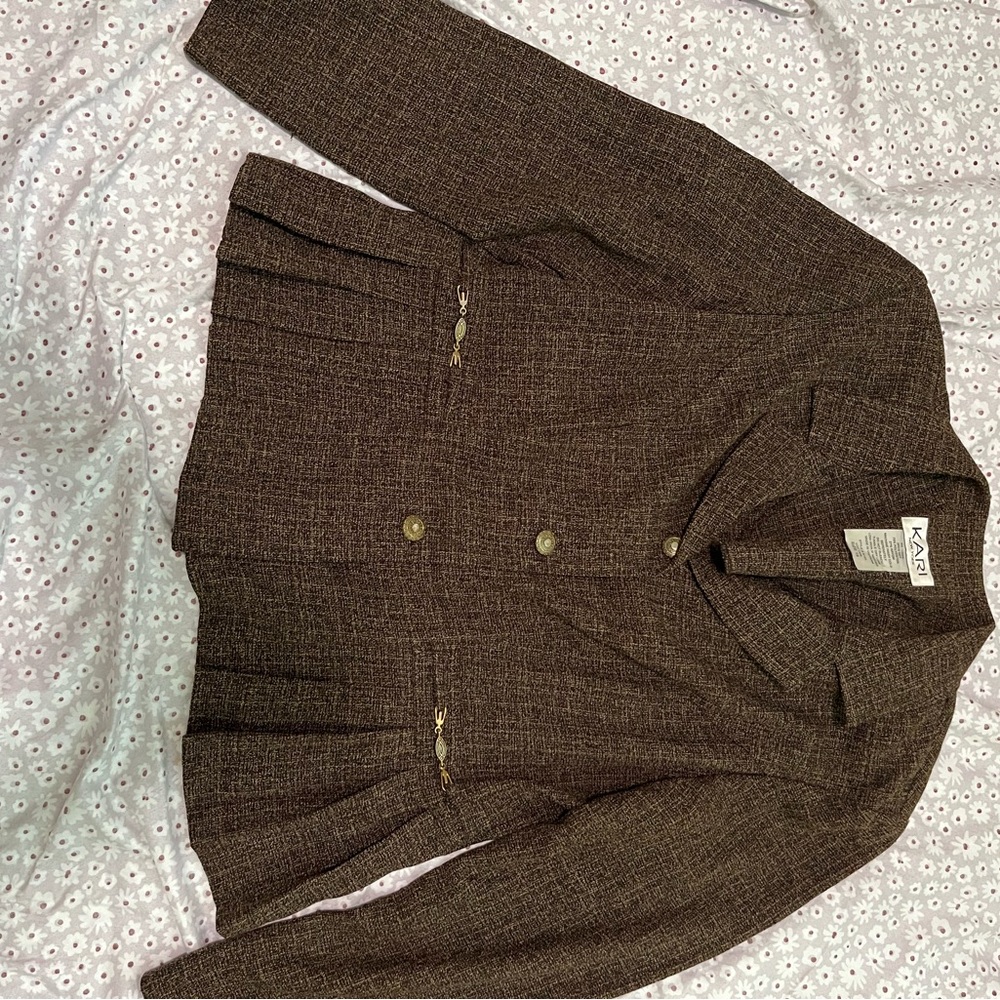 Brown Tweed Blazer